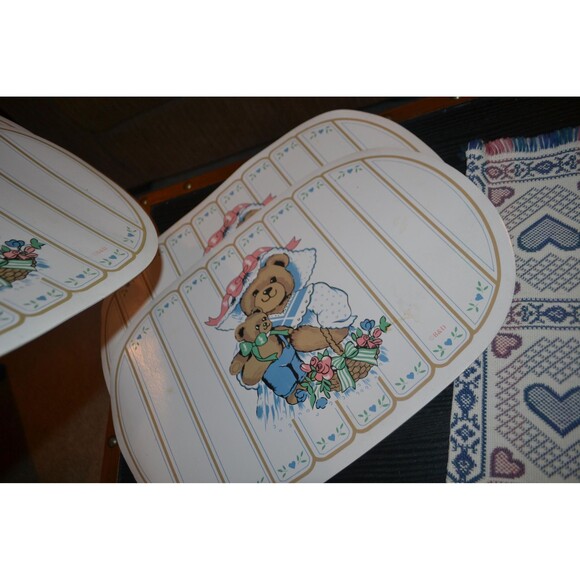 Country Cottage Beary Sweet with Hearts Table Runner & Placemats - Picture 5 of 6